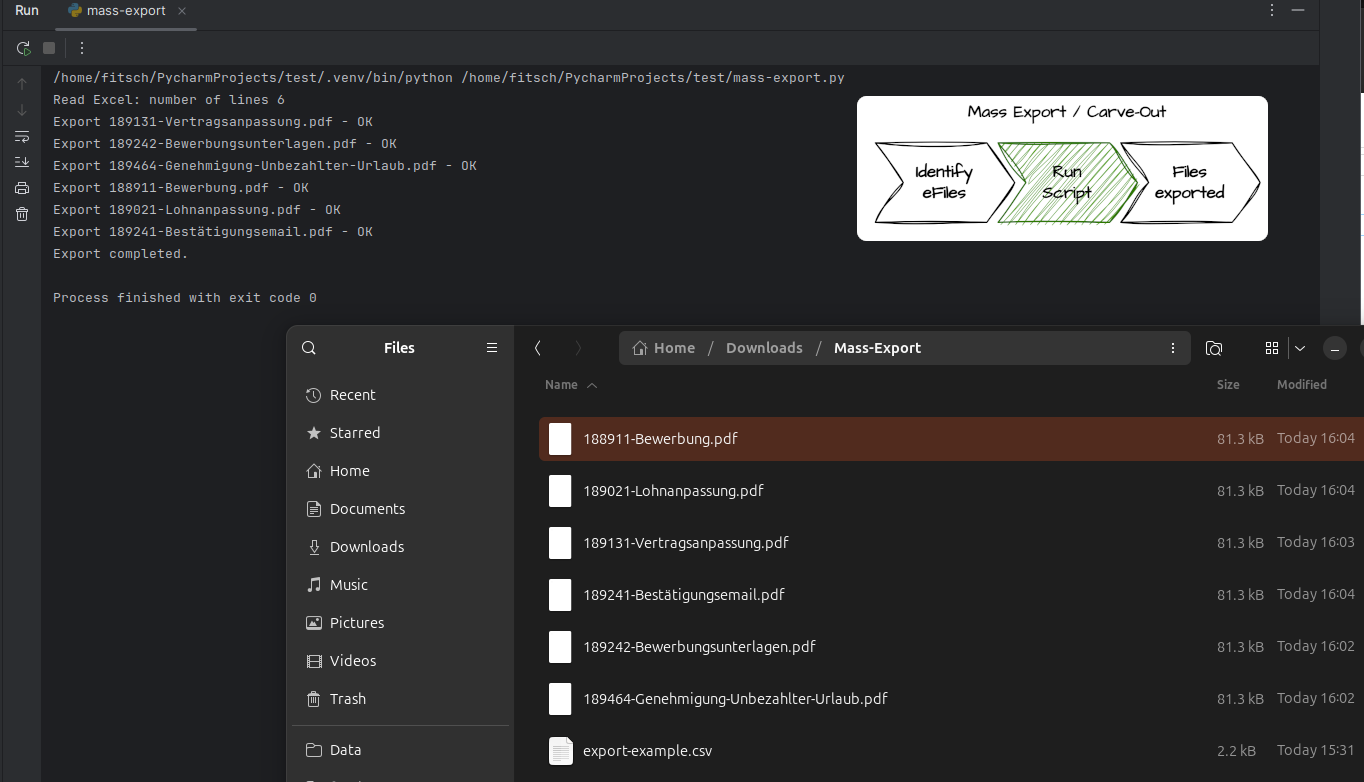 Massen Export Carveout - Script