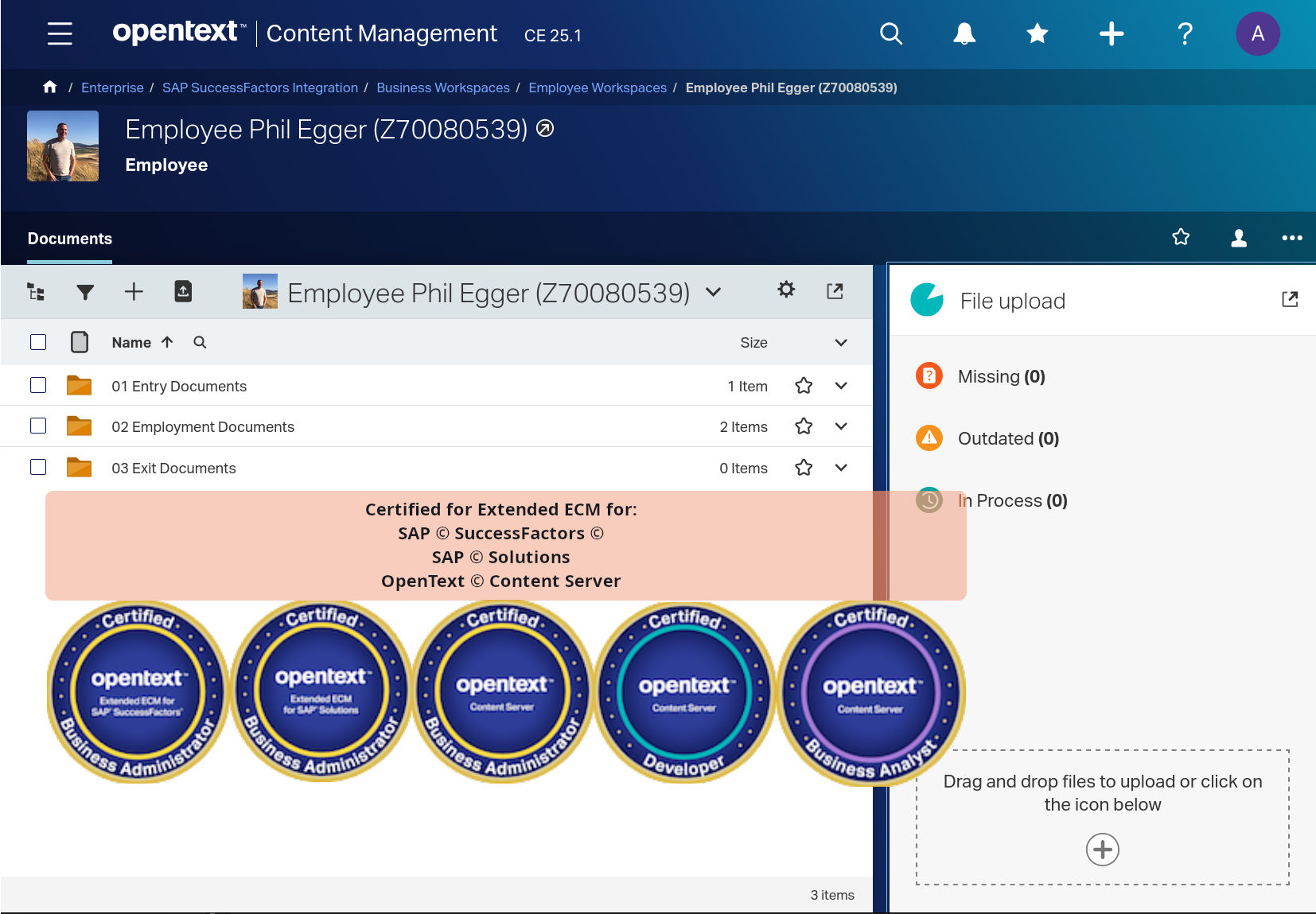 xECM for SuccessFactors Digitale Akte Phil Egger