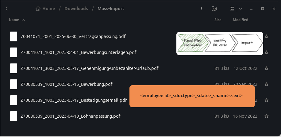 Mass Import File List