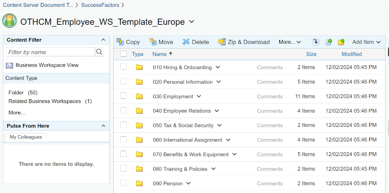 OTHCM_Employee_WS_Template_Europe - Digitale Personalakte